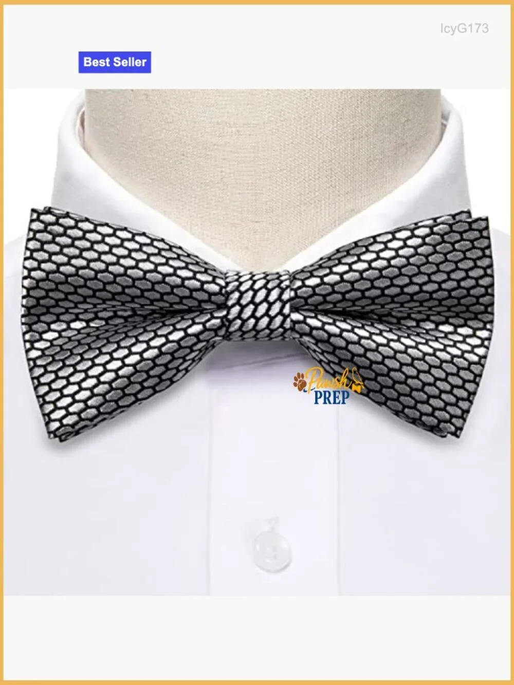 Men's Silk Blend Pre-Tied Bow Tie Set with Pocket Square Cufflinks Formal